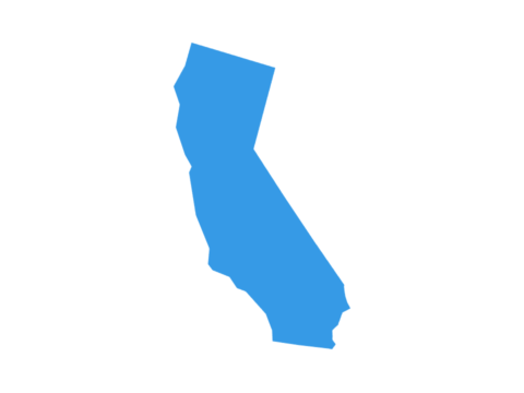 Illustration of the state of California